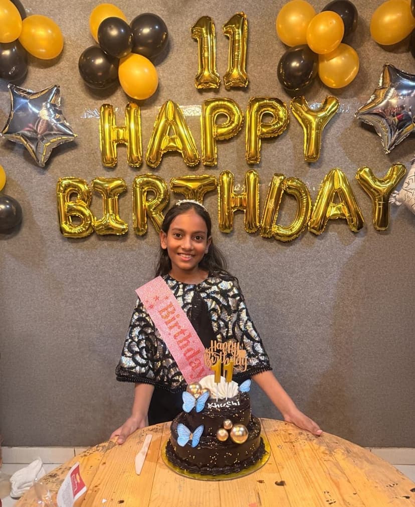 Khushi at her 11th birthday celebration