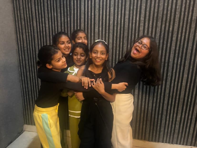 Khushi with group of friends