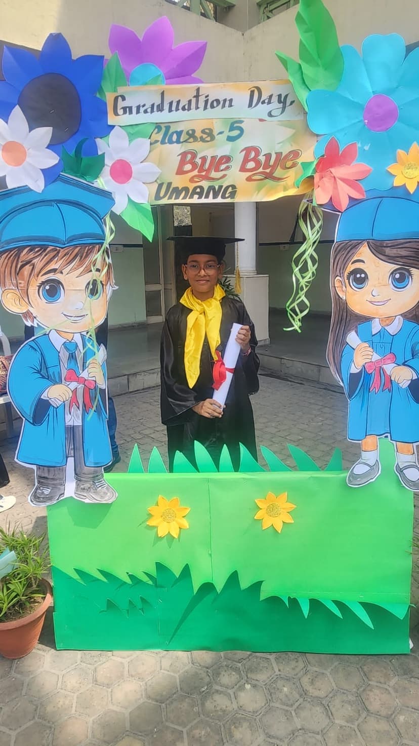 Khushi at Class 5 Graduation Day