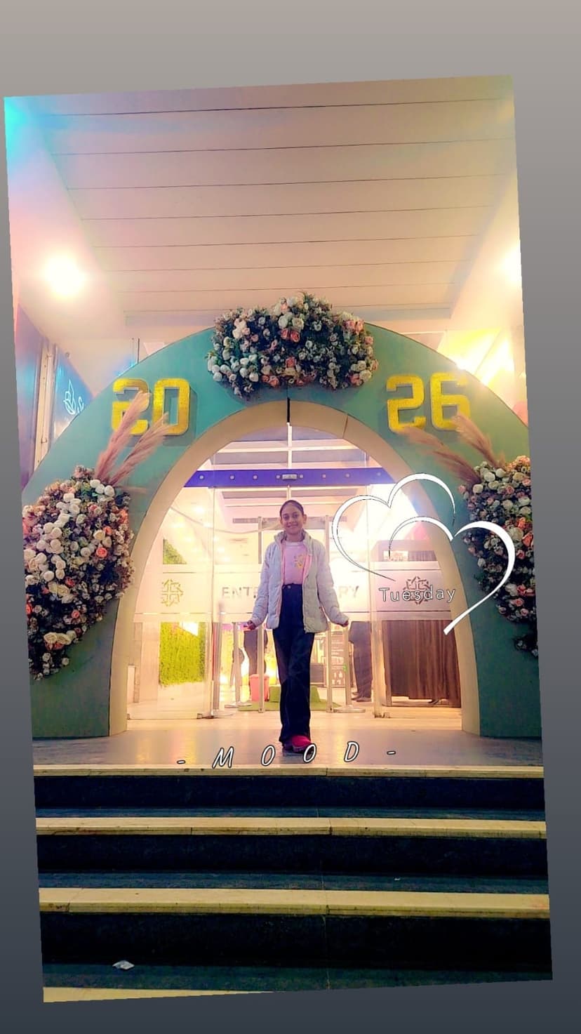 Khushi at New Year 2026 celebration