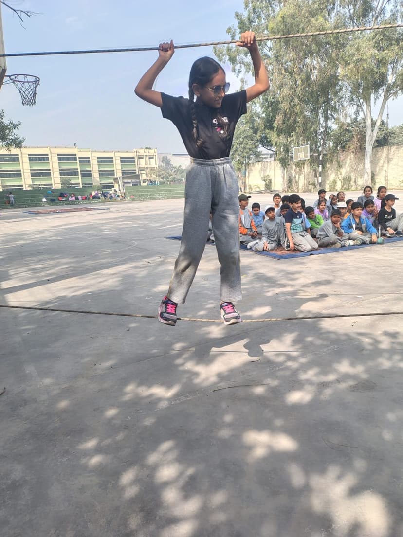 Khushi on sports day