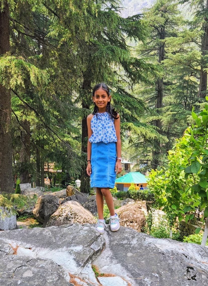 Khushi in the mountains